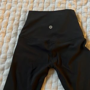 Lululemon Align black leggings. Size 0, length 25".